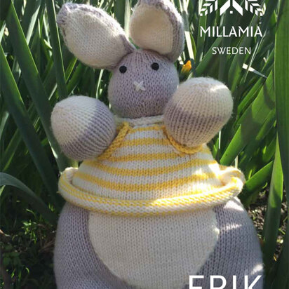 "Erik Easter Bunny Toy" - Amigurumi Knitting Pattern in MillaMia Naturally Soft Merino