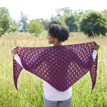 947 - Allspice - Shawl Knitting Pattern for Women in Valley Yarns Charlemont by Valley Yarns