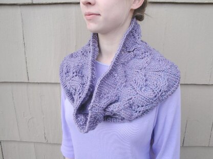 Lavender Flower Cowl