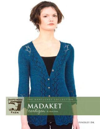 Madaket Cardigan in Juniper Moon Farm Findley DK - Downloadable PDF