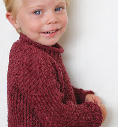Boy's Sweater in Ella Rae Lace Merino Worsted - ER9-02