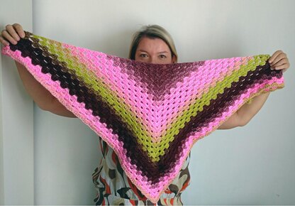 Candy triangle shawl