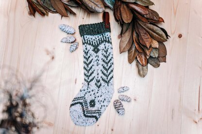 White Spruce Crochet Stocking
