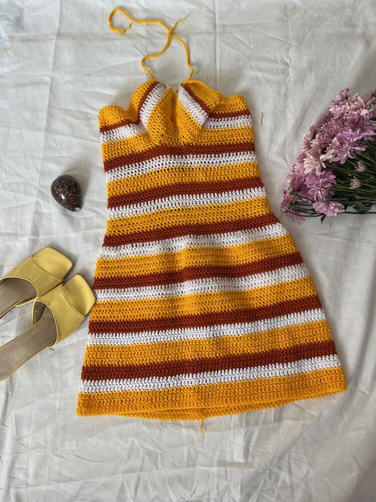 crochet slip dress Women's Cashmere Star Maxi Pointelle crochet 100% Acetate Openwork Crochet Tank