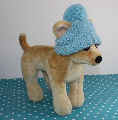 Pdf Knitting Pattern Dog Hatspompoms Dog Hatsmall Dog 