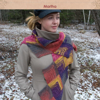 Martha Scarf in Classic Elite Yarns Liberty Wool Prints - Downloadable PDF