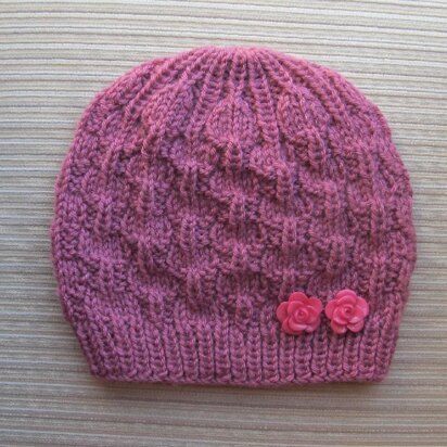 Antique Rose Textured Hat for a Lady