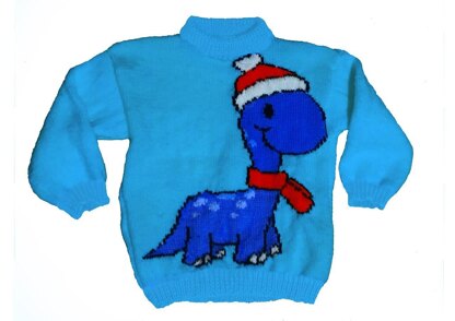 Christmas Dinosaur Jumper