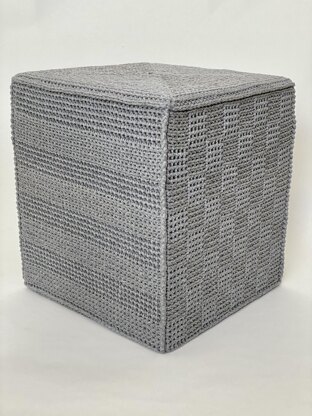 Square Crochet Ottoman