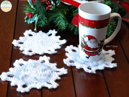 Festive Snowflake Coaster Ornament