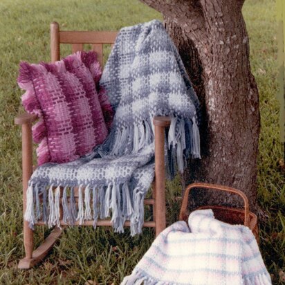 Plaid Afghan and Pillow