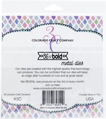 Colorado Craft Company Metal Die Set - Majestic Moth-Big & Bold