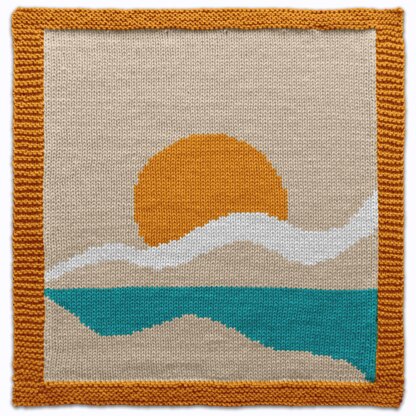 Landscape Knitting Pattern Bundle 4 Squares