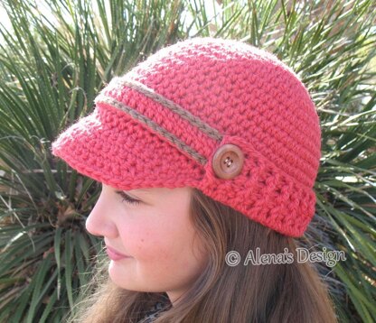 Visor Beanie with Ribbed Brim