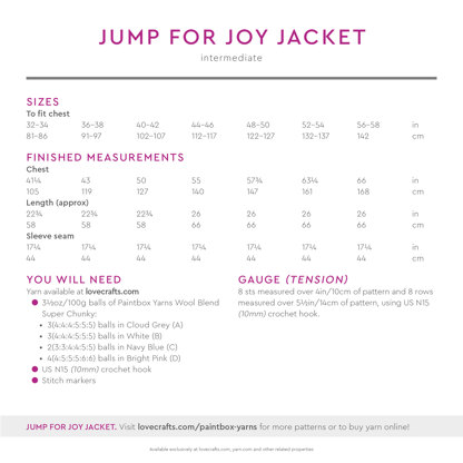 Paintbox Yarns Jump for Joy Jacket PDF (Free)