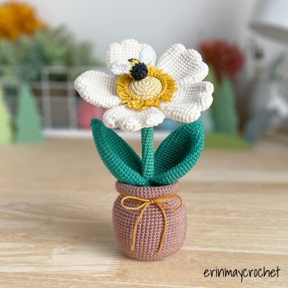 Bumble Blossom Anemone Amigurumi Crochet Pattern