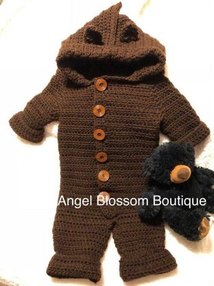 Crochet Baby Bear Snowsuit PDF