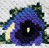 Purple Pansy Flower C2C Graphgan Square