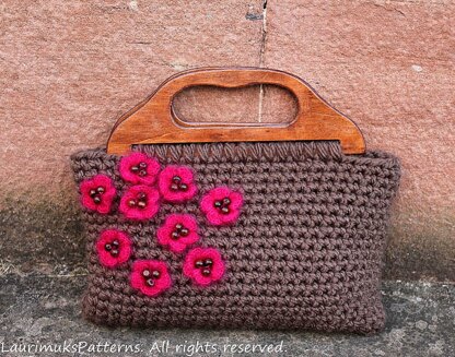 Cherry crochet purse