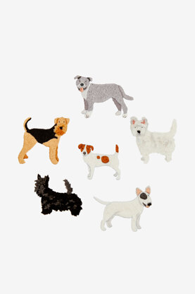 DMC Terriers Embroidery Pattern - PAT1740 - Downloadable PDF