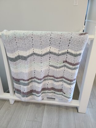 Chevron Breeze Crochet Afghan