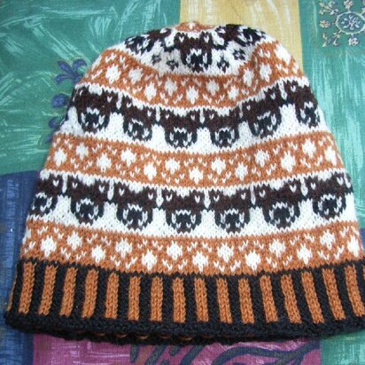 Teddy bear beanie - knitting pattern