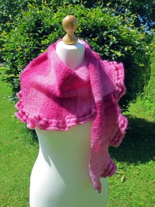 Strickanleitung Rosy Shawl