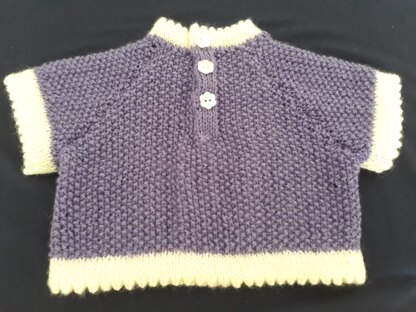 Baby Cable and Moss Stitch Sweater