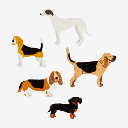 DMC Hounds Embroidery Pattern - PAT1744 - Downloadable PDF