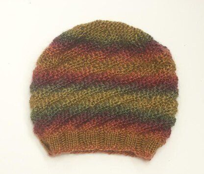 Swirl Rib Knit Hat