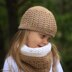 Lace hat/cowl set