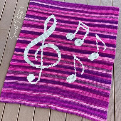 Music Note Blanket