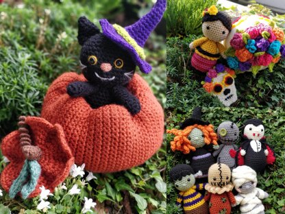 PATTERN Halloween Dia de los Muertos Bundle Set Crochet Amigurumi