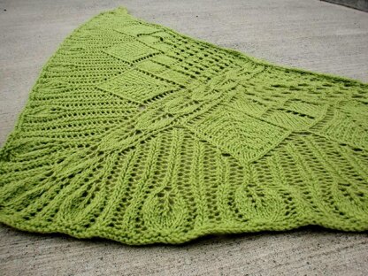 Darling Buds shoulder shawl