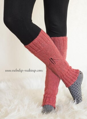 Wisteria Leg Warmers ~ Knit Version