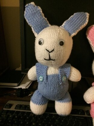 Cuddly Bunny with Non Detachable Outfit