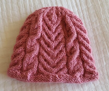 12ply Cable Beanie - Becky