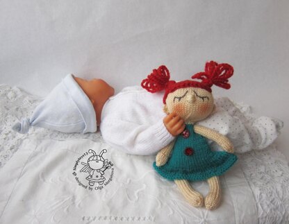 Toy for sleep. Doll for small babies