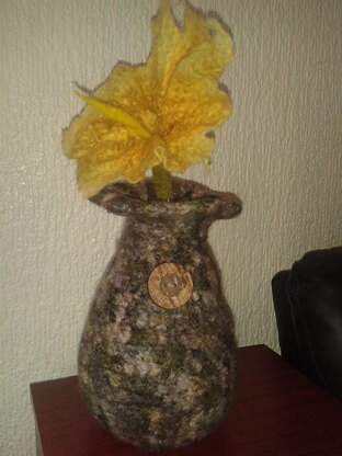 Felted Vase