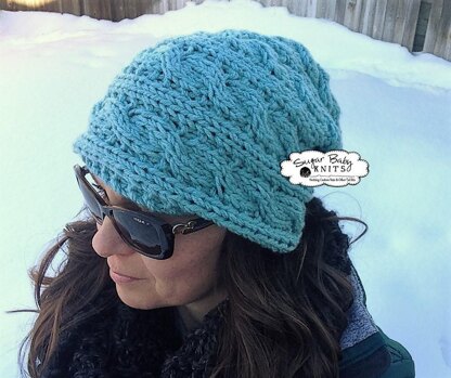 Slouchy Cabled Hat