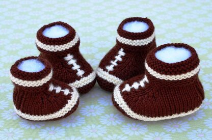 Football Baby Booties