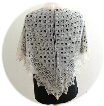 K873-Wings of Swan Shawl