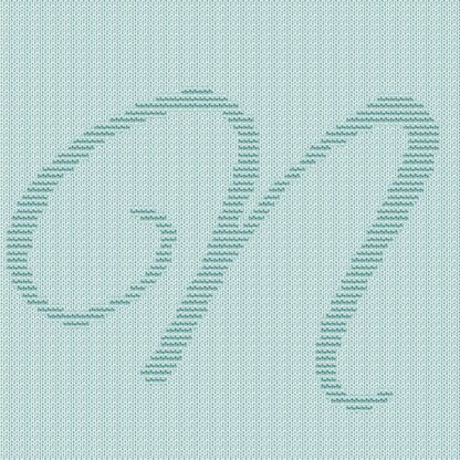 Very Easy Knitting Pattern - Letter N Stroller blanket