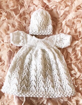 P54 Dress and Hat with Bobble Edging