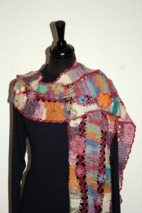 Flowers-freeform-crochet