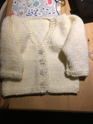 cream chunky cardy