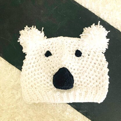 Polar Bear Baby Hat