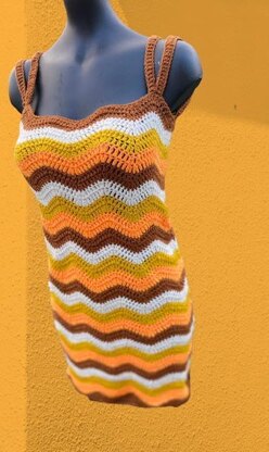 Ripple Crochet Dress