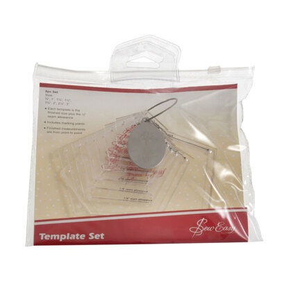 Groves & Banks Mini Pentagons Patchwork Template Set in 8 Sizes: 0.75 inches to 3 inches