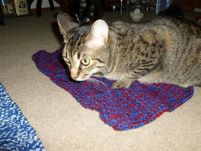 Susan's Squares Afghan (mini version for cats)